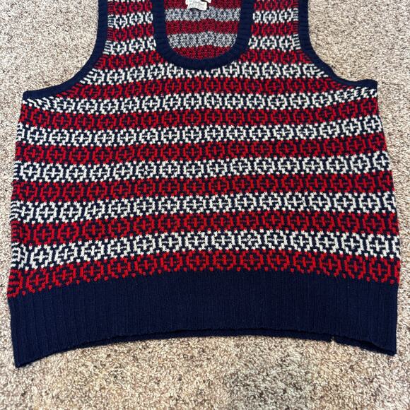 EUC VTG 50s/60s Fair Isle Sweater Vest I Magnin Shetland Wool Preppy Sz 44 - Picture 8 of 14